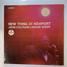 New Thing At Newport Record Vinyl John Coltrane Impulse AS-94 1968 Reissue