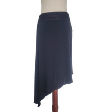 Vintage Doki Geki Asymmetrical Midi Skirt Size M Black Whimsigoth Grunge Y2k