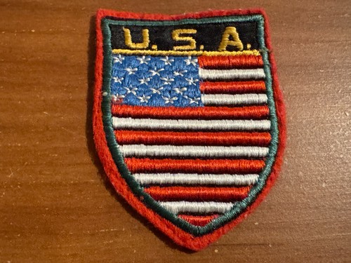 Vintage U.S.A. (United States of America) Felt Souvenir Travel Patch
