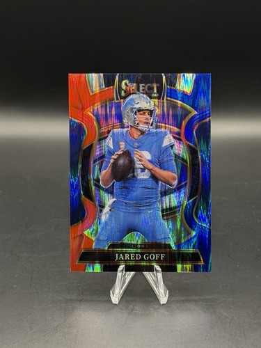 2025 Panini Select - Jared Goff Red & Blue Shock Prizm | Detroit Lions 🚨🚨