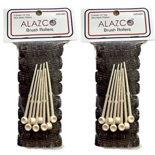 16 Pc Vintage Style Hair Roller Mini Small Brush Rollers Mesh Curlers Bristles 2