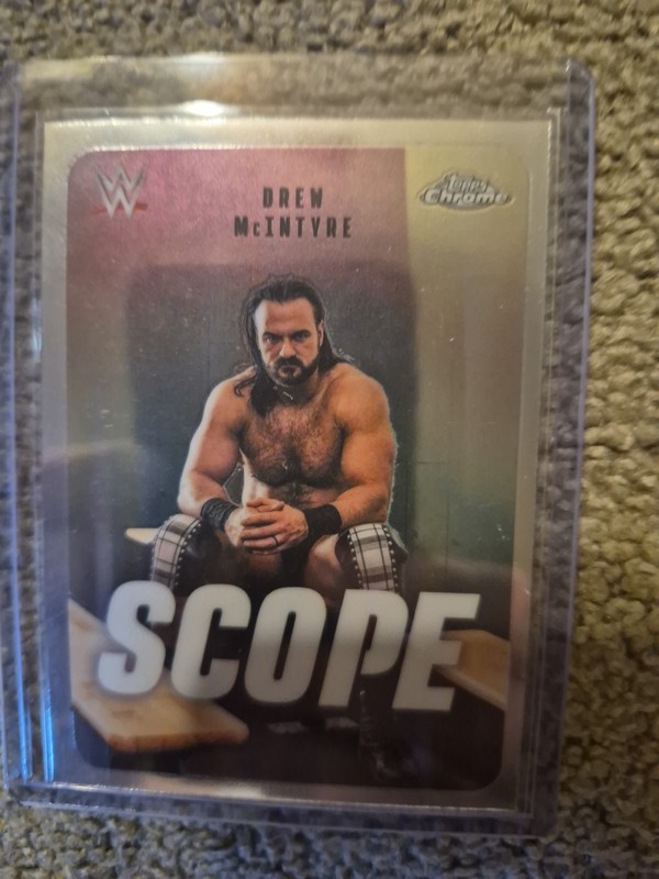 Topps WWE Chrome Drew McIntyre Scope SCO-4 Insert Wrestling Trading Card 2026
