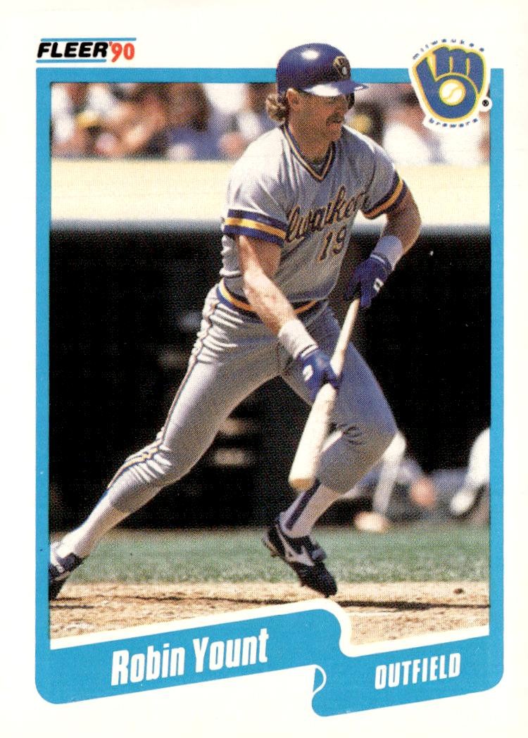 1990 Fleer #340b Robin Yount