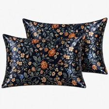 Satin Pillowcase Set of 2, Soft Silky Satin Pillow Cases with Envelope Closure,