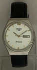 Vintage Classic Seiko5 White Dial Automatic Watch 6309 with D/D Leather Strap