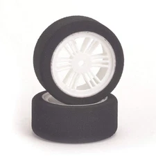 Contact RC J1B03 1/10 Front Double Comp B Med Tires w/ White Wheels (2)