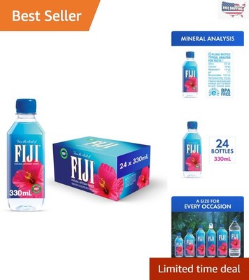 Natural Artesian Bottled Water 330mL - Pack of 24, 100% Electrolytes - Pure R...