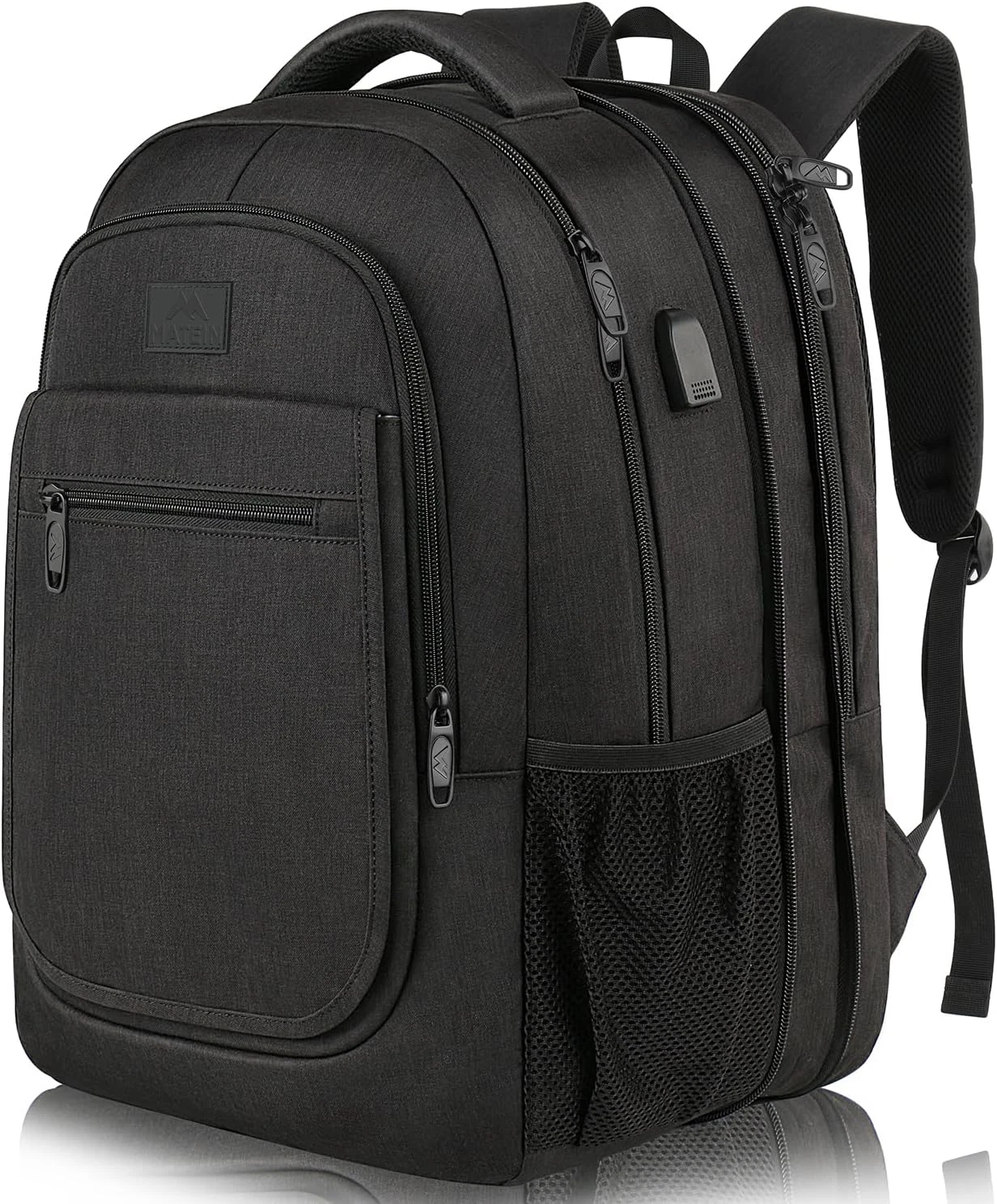 Travel Backpack for Men, Expandable Laptop Backpack with USB Charging Port,Anti
