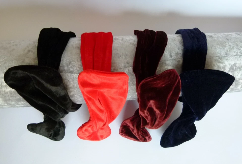 HAARBAND MIT DRAHT NEU SAMTBAND DRAHTBAND STIRNBAND KOPFSCHMUCK MULTI FUNKTION - Bild 2 von 4