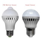E27 Sound Led Bulbs PIR Motion Sensor Lamp Energy Auto Smart Infrared Body Light
