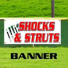 Shocks  Struts Banner Business Promotion Sign Car Brake CV Repair Auto Car Shop