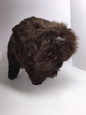 Buffalo VTG Large Plush Toy Canada Brown 15" a442