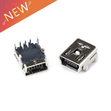 20Pcs Mini USB Type B 5-Pin Female Socket Right Angle DIP Jack Connector