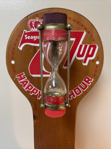 RARE Vintage 7-Up Soda Seagrams VO Whiskey Wooden Bottle Display 19” Tall - Picture 6 of 8
