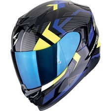 Casco moto S - Scorpion EXO-520 EVO Air Sensus nero-blu-giallo fluo