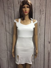 True Light women's white body con dress size options