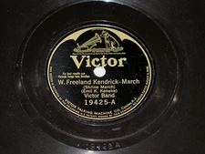 VICTOR BAND-W. Freeland Kendrick (1925) VICTOR 10" Shellac Single