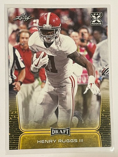 HENRY RUGGS II FOOTBALL COLLECTION PYC The Rookies Rated Rookie Absolute Leaf H - Picture 12 of 17