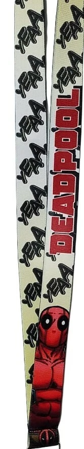 Cordón con hebilla Marvel Deadpool postura de pie Yeaa (1 pulgada de ancho 22 pulgadas de largo) nuevo con etiquetas Foto 4 de 4
