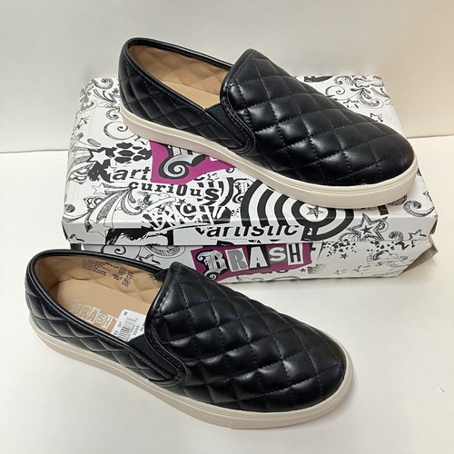 Damen-Slipper Sneakers gesteppt schwarz flach Schuhe Brash Crave Größe 8,5 mittlere Weite - Bild 13 von 17