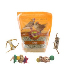 Volkman Avian Science Super Finch Bird Seeds 4lbs with 1 Foot Toy 1 Bag 