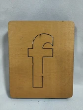 Letter F Accu-Cut Accucut Ellison Educational Wooden Dies  - 5x6 Arts & Crafts
