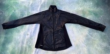 Nike FITDRY Women's Black Full Zip Windbreaker Jacket Size L 12-14 .