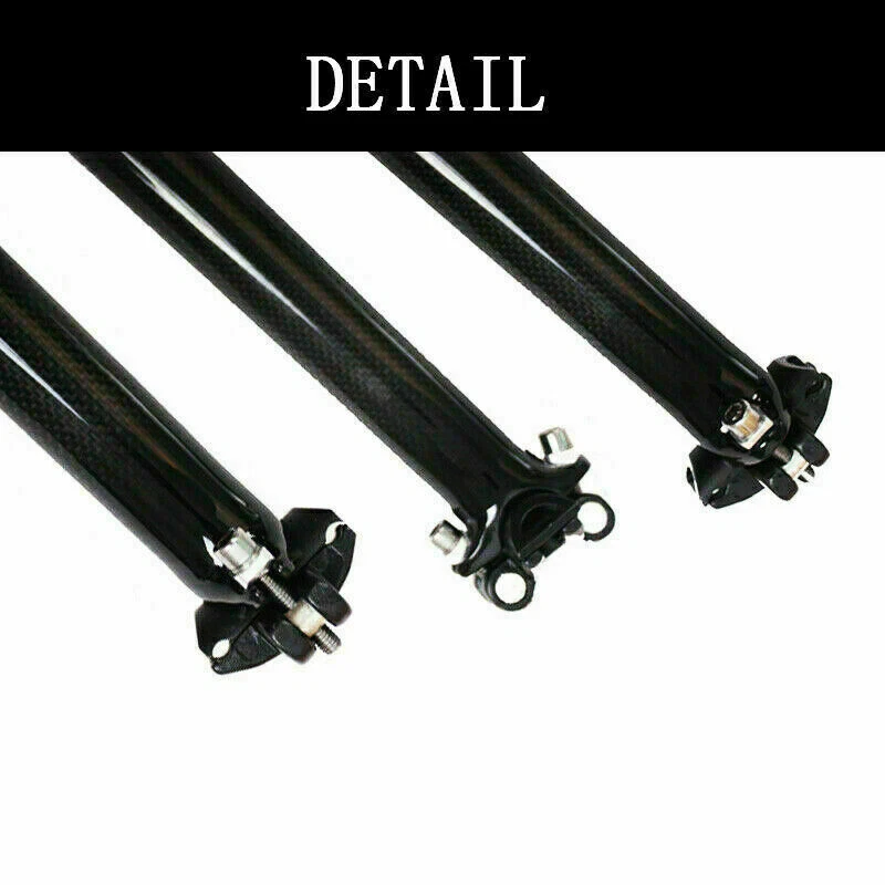 TOSEEK MTB 自行车座杆碳纤维 27.2/30.8/31.6 毫米山地公路座椅管 — 第 3/4 张图片