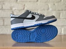 Nike Dunk Low Cool Grey Black Blue White FB9109-001 GS Size 6.5Y / Womens 8 New