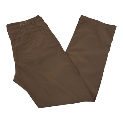 Jack Wolfskin Regular Fit Coupe Normale Pants Men's Size Large Brown
