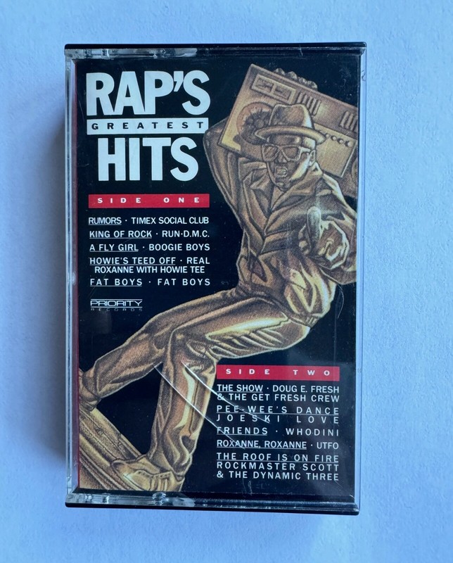 Rap's Greatest Hits - classic hip hop compilation cassette tape - 1986