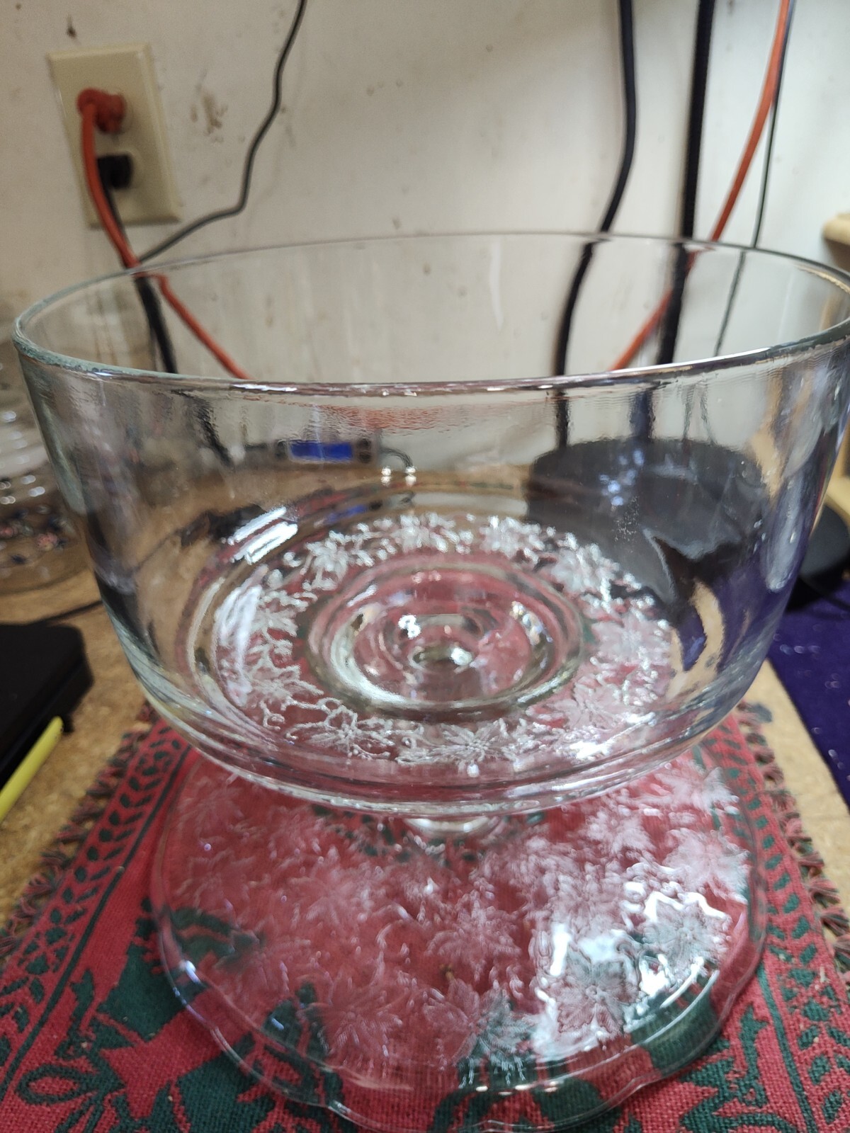 Princess House Fantasia 11" Pedestal Cake Plate Stand w/Covered Dome eBay