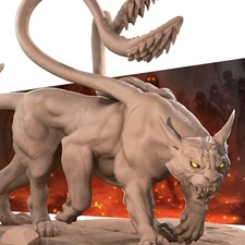 Displacer Beast by Bite the Bullet | D&D | DnD | Miniature | Print on Demand