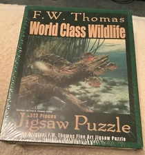 Original F.W Thomas Fine Art Jigsaw Puzzle 513 Pieces World Class Wildlife NEW.