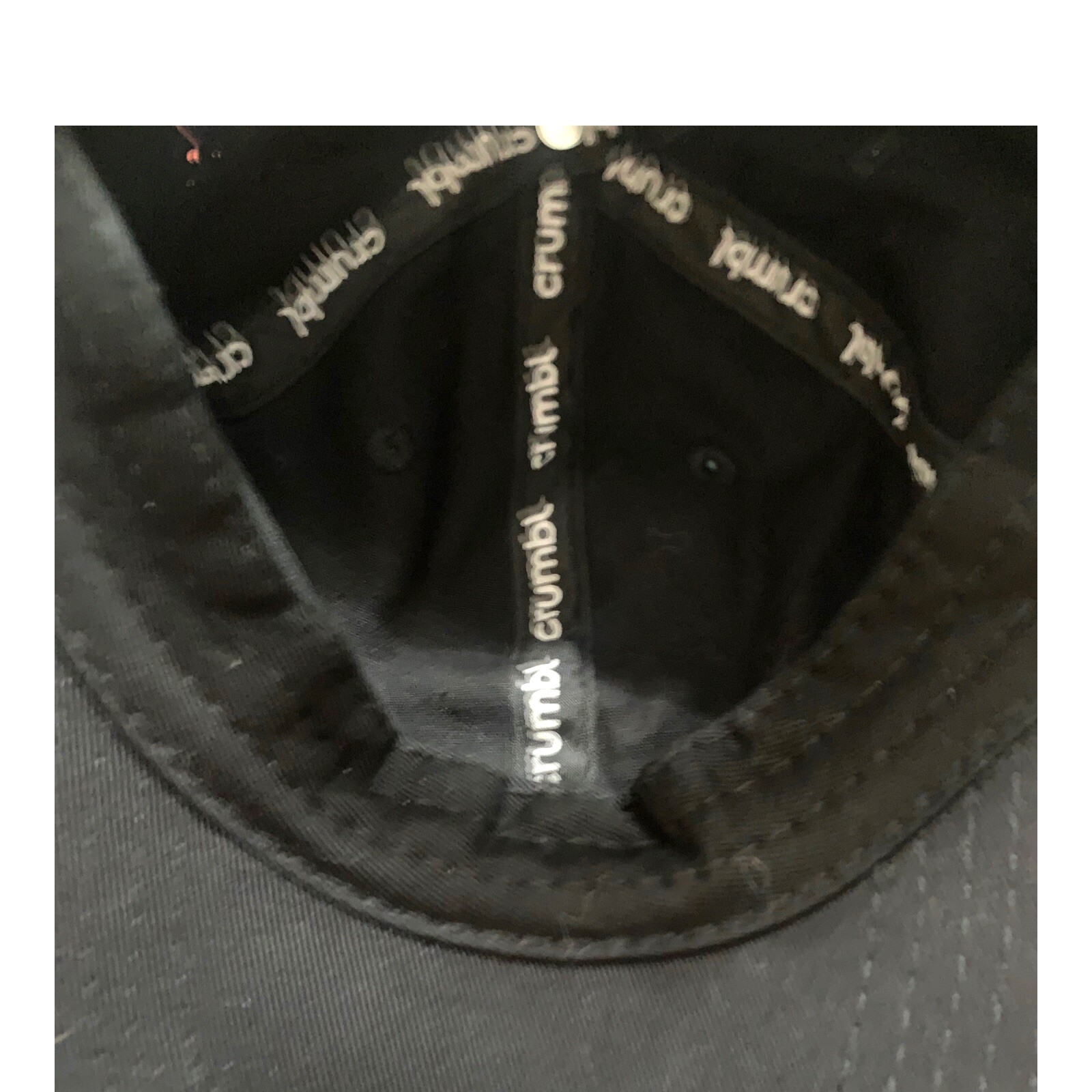 CRUMBL Cookies Logo Black & White Cotton Adjustable Strapback Baseball