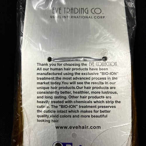 Eve Premium Cuticle 100% Pure Human Hair Silky Straight 14” Color F3044 - Picture 7 of 8