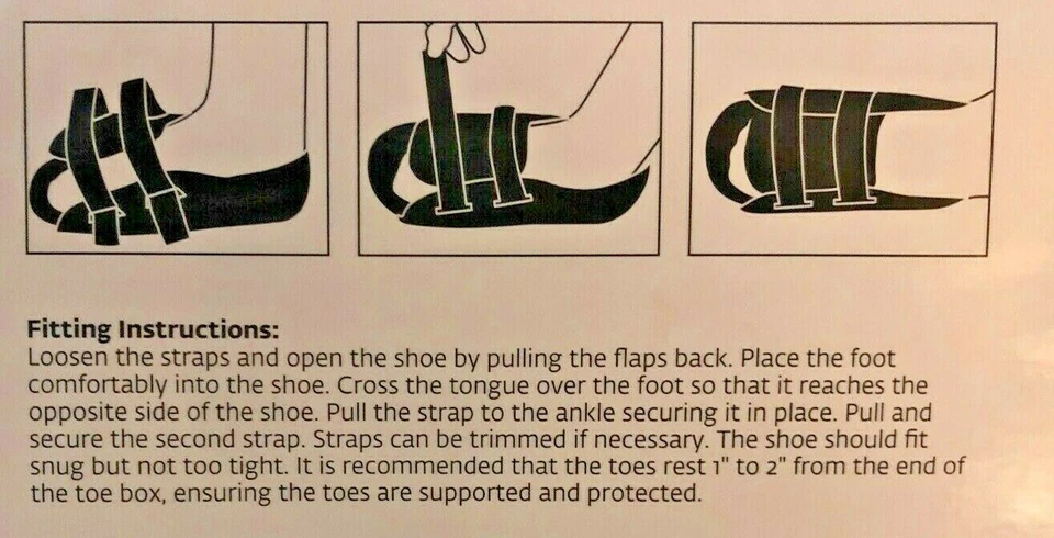 Medical POST OP 鞋男式女式不同尺寸,均码 — 第 4/4 张图片