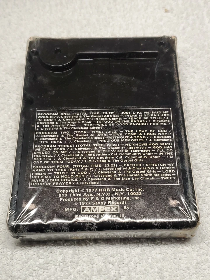Very Best James Cleveland 8 Track Cartridge Tape Sealed Original Packaging NOS - Image 2 of 4
