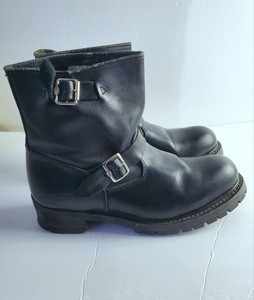 skechers black leather boots