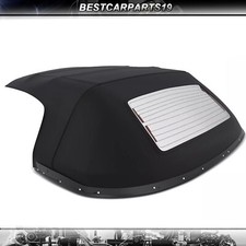 For Mazda Miata 1990-2005 W Glass Window Rain Rail Black Convertible Soft Top