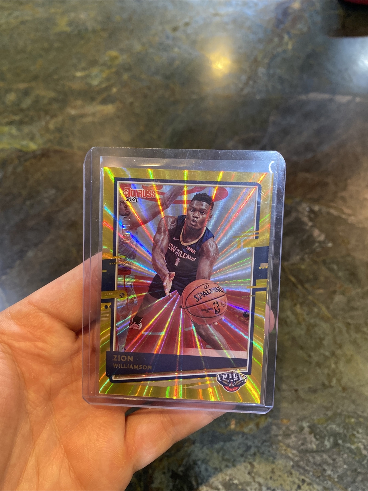 Zion Williamson 3/10! Donruss 2020-21 Holo Gold Laser #147 Immaculate Condition