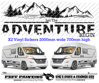 Berge LKW Vinyl Aufkleber Grafik Auto Seitenaufkleber Spaß Camper Offroad Van