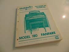 Baldwin Organ Fanfare 180 Service Repair Shop Technical Manual
