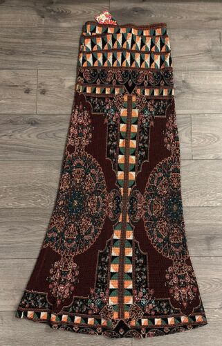 Farm Rio for Anthropologie Mixed Print Maxi Skirt size Small - NWT - Picture 1 of 4