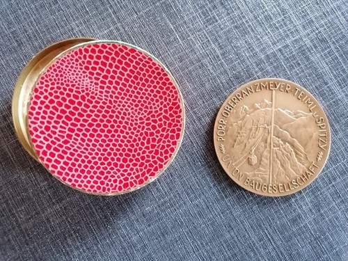 Medaille Kaunertalkraftwerk-Stollendurchschlag; Porr - Bild 3 von 3