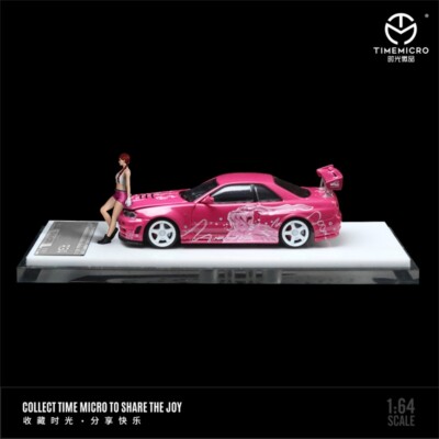 Time Micro 1:64 R34 Pink / Purple Diecast Model Car | eBay