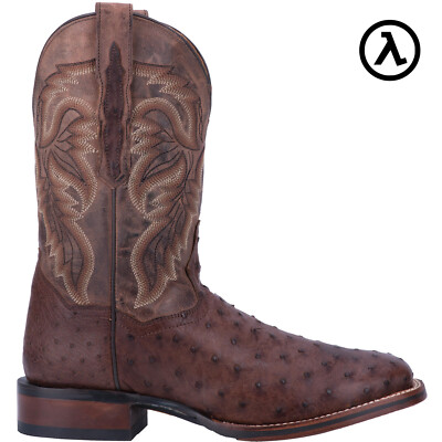 DAN POST ALAMOSA FULL QUILL OSTRICH COWBOY BOOTS DP3875 * ALL SIZES - NEW