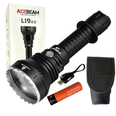 Acebeam L19 2.0 Long Range Flashlight GREEN LED Osram NM1 -Throw