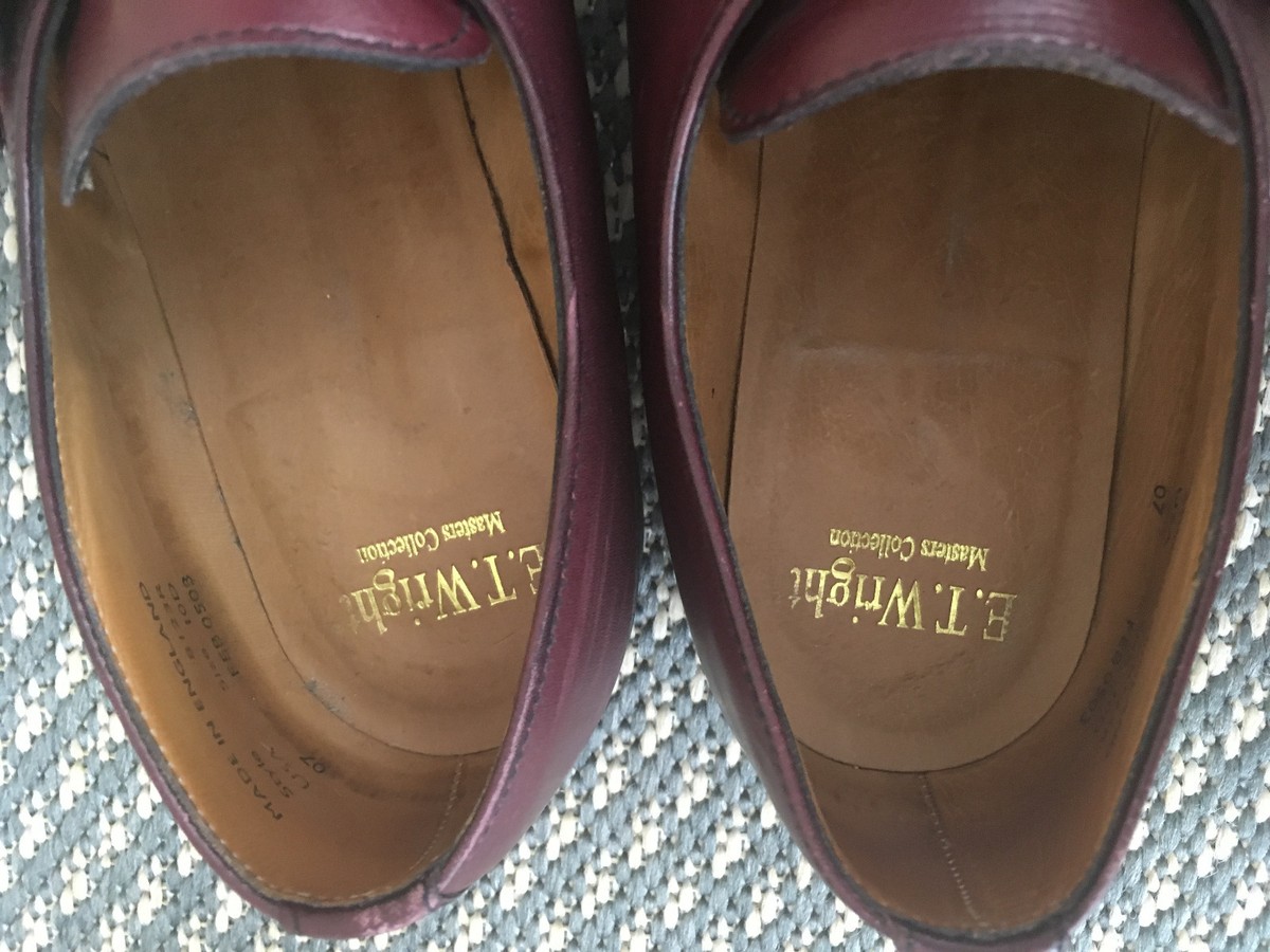 E.T. Wright Mens Brown‎ Buckle Dress Shoes 9D Masters Collection England  8122T E.T. Wright Mens Brown Buckle Dress Shoes 10D Masters  main image 3