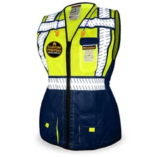KwikSafety SHERIFF Class 2 Safety Vest for Women ANSI OSHA Hi Vis PPE